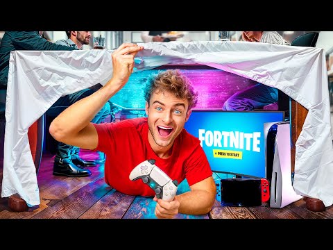 I Built a SECRET Room In Public!