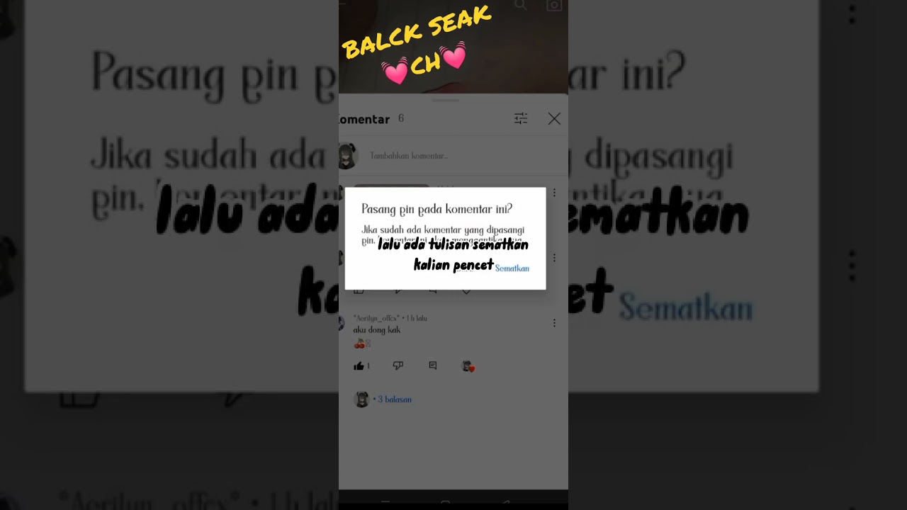 ini buat yang belum tau pin itu  apa || subscribe dan like komen dong