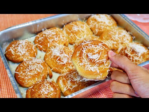HUNGARIAN BAKERY-LIKE SLICES | SUPER FLUFFY CONDENSED MILK AND COCONUT BREAD