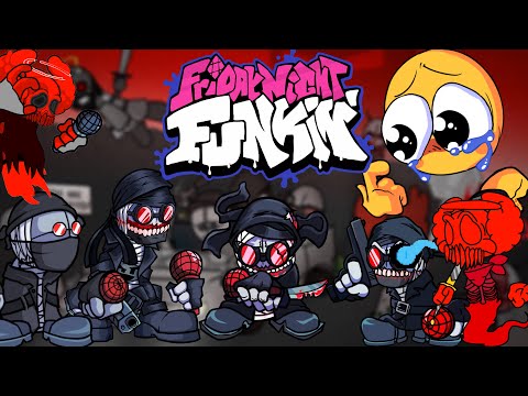 All Hank Vs Tricky Mods In fnf #Hank #Tricky #madnesscombat