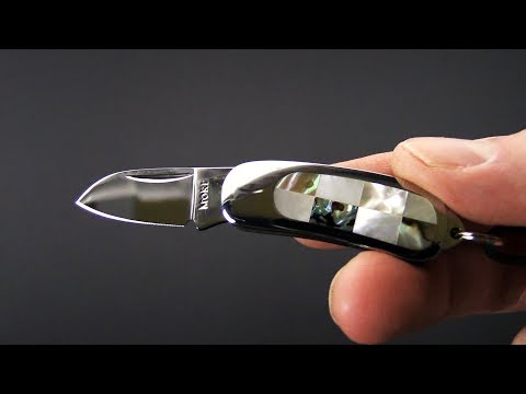 Moki Mini Pendant Checkered Mother of Pearl & Abalone Folding 