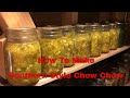 How To Make Chow Chow