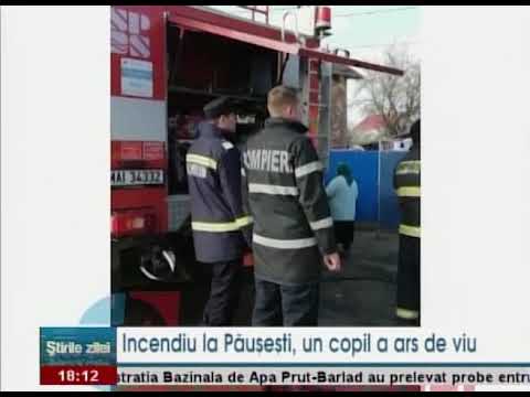 Incendiu la Păușești, un copil a ars de viu