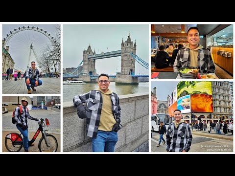 Cycling Tour of Central London 🚴‍♂️ | Exploring Iconic Landmarks & Wagamama Feast 🍜