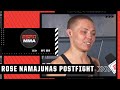 Rose Namajunas recaps decision win vs. Zhang Weili at #UFC268 | ESPN MMA