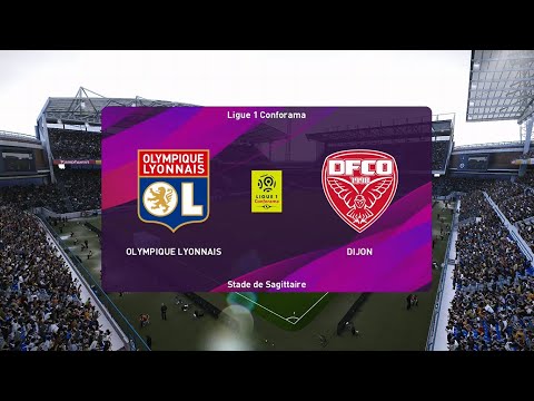 Lyon vs Dijon - Ligue 1 [28/08/2020] - PES 2020
