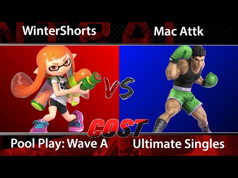 COST 2019 Singles - Pool A1 Winners Semis: WinterShorts (Inkling, Yoshi) vs TGG | Mac Attk (Mac)