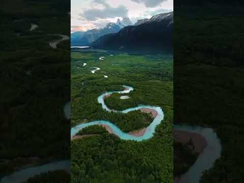 El río de las vueltas en el chalten en la pcia de santa cruz 😍 #patagonia
