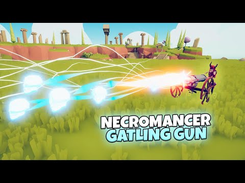 NECROMANCER GATLING GUN vs EVERY FACTION | TABS Gameplay