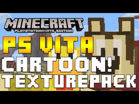 Minecraft Playstation Vita - CARTOON TEXTUREPACK WITH SCREENSHOT & MORE [NEWS]