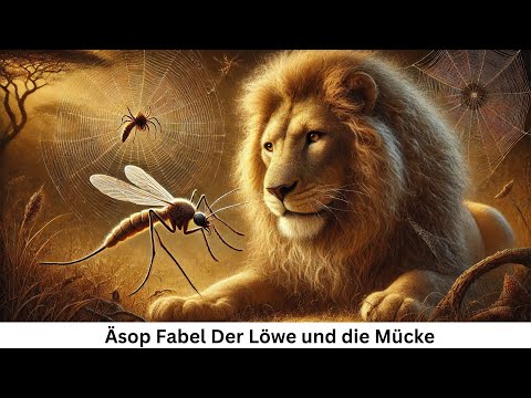 Äsops Fabel Der Löwe und die Mücke