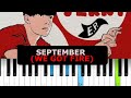 sparky deathcap - september (we got fire) (Piano Tutorial)