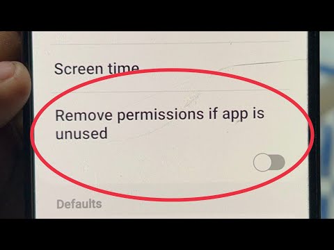 Remove permission if app is unused in Samsung phones