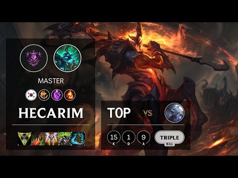 Hecarim Top vs Volibear - KR Master Patch 10.21
