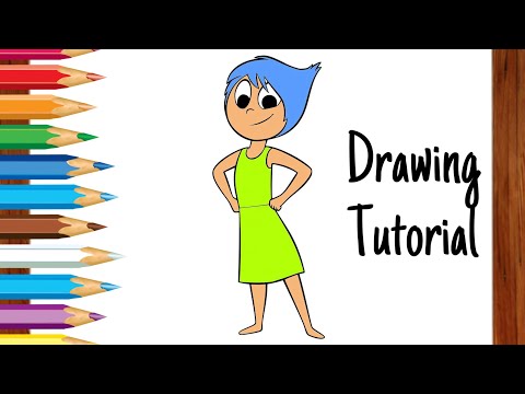Come disegnare Gioia✨ di “Inside Out” in modo semplice. -Tutorial passo dopo passo #easydrawing