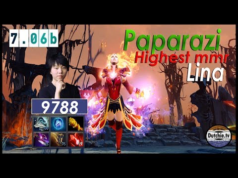 Paparazi Highest mmr in dota history 9788 Lina
