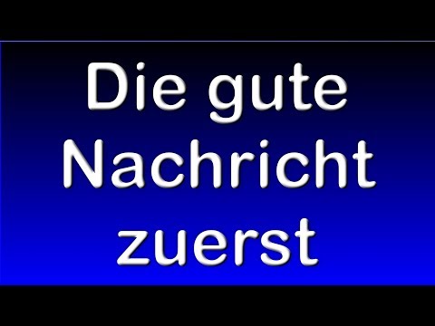 "Die gute Nachricht zuerst" - Ulrich Parzany predigt über Hesekiel 34,1-2.10-16