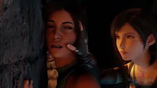3D Lesbian Game Lara Croft and Tifa Lochart - Tomb
