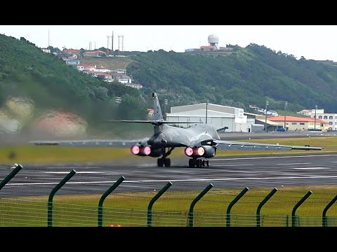 🚀 Supersonic Surprise: USAF B-1 Lancer at Lajes! Azores