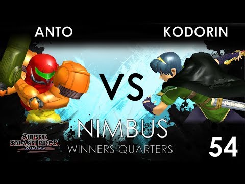 Nimbus #54 - Anto (Samus) VS KoDoRiN (Marth) - SSBM Winners Quarters