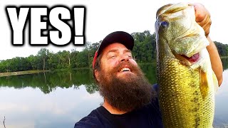 Best & Biggest Bass on TOPWATER! - Best Day of Bass Fishing (Cont.)