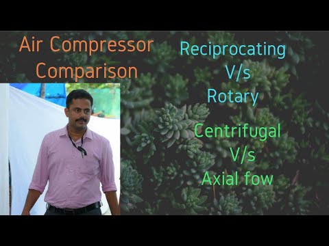 Comparison of reciprocating and rotary air compressors