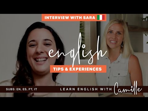 How an Italiana🇮🇹 learned English - Language Learning Interviews - Learn English with Camille