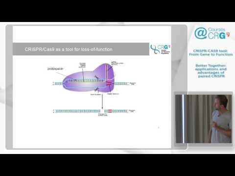 Speaker 1, Rory Jhonson (CRG, Spain):  Better Together: applications and advantages of paired CRISPR