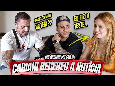REAÇÃO DO CARIANI AO DESCOBRIR QUE VAI SER... GUI CARIANI CONTOU O SEGREDO