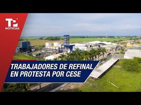 Trabajadores de Refinal protestan por suspensión de vertimientos en Candelaria