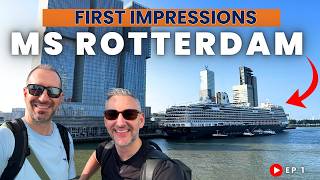 Our FIRST cruise with Holland America!  First Impressions? Rotterdam Ep 1 #hollandamerica