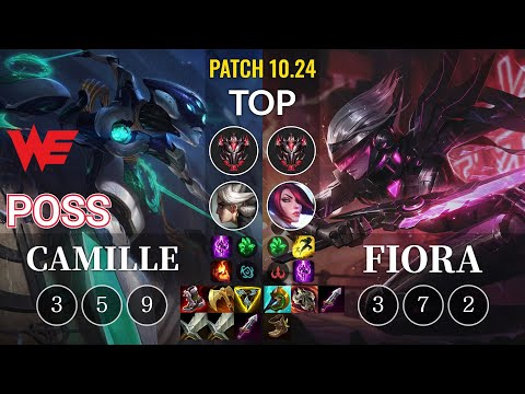 WE Poss Camille vs Fiora Top - KR Patch 10.24