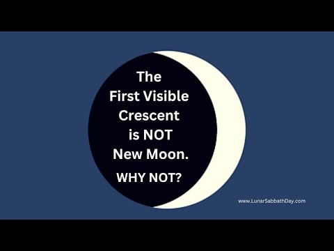 The First Visible CRESCENT is NOT New Moon. WHY NOT?
