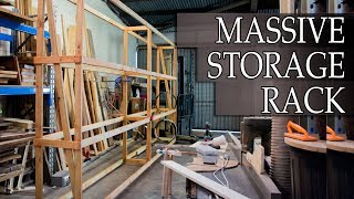 HUGE Storage Rack from 3x2s (DIY STORAGE RACK)