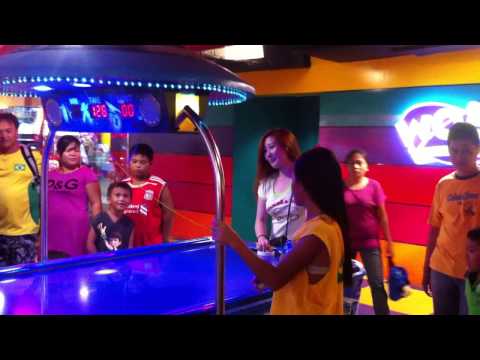 Pretty Korean Lady playing arcade on SM cebu