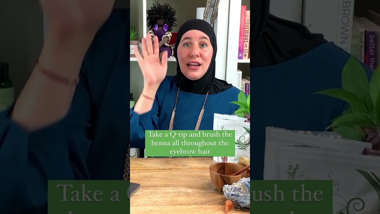 Can you henna your eyebrows?! #hennaeyebrows #henna #hennahair #hennasooq #eyebrowtinting