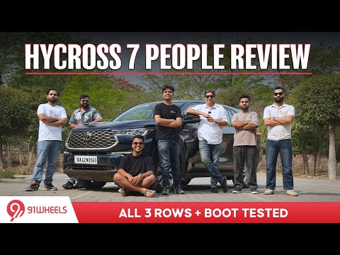 Toyota Hycross Hybrid ZX(O) Top Model Multiple People Review || 7 People Test + Boot Space