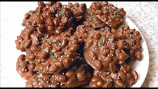 Make the Best Crockpot Chocolate Peanut Clusters At Home