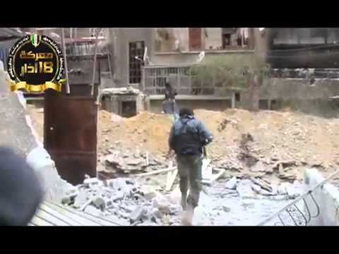 اقتحام حاجز سيدي مقداد في محافظة ريف دمشق من قبل الوية ابابيل حوران