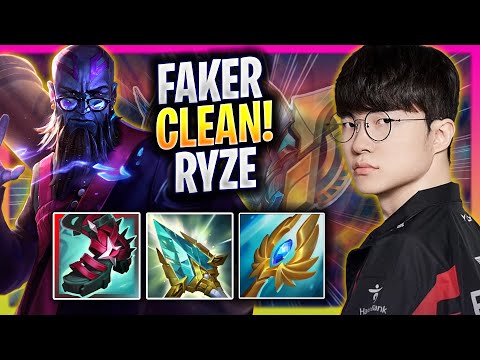 FAKER IS SUPER CLEAN WITH RYZE! - T1 Faker Plays Ryze MID vs Twisted Fate! | Season 2025