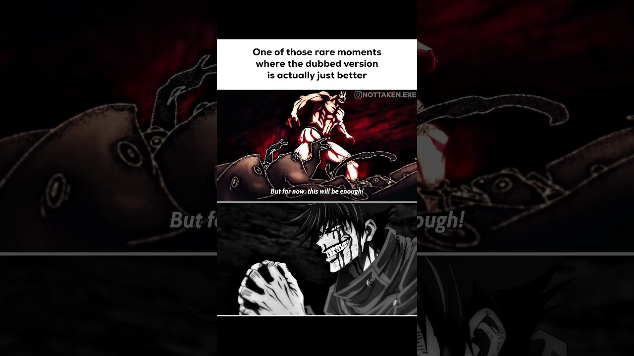 only scene in JJK where dub is superior #jjk#jjkedit#jujutsukaisen#gojo