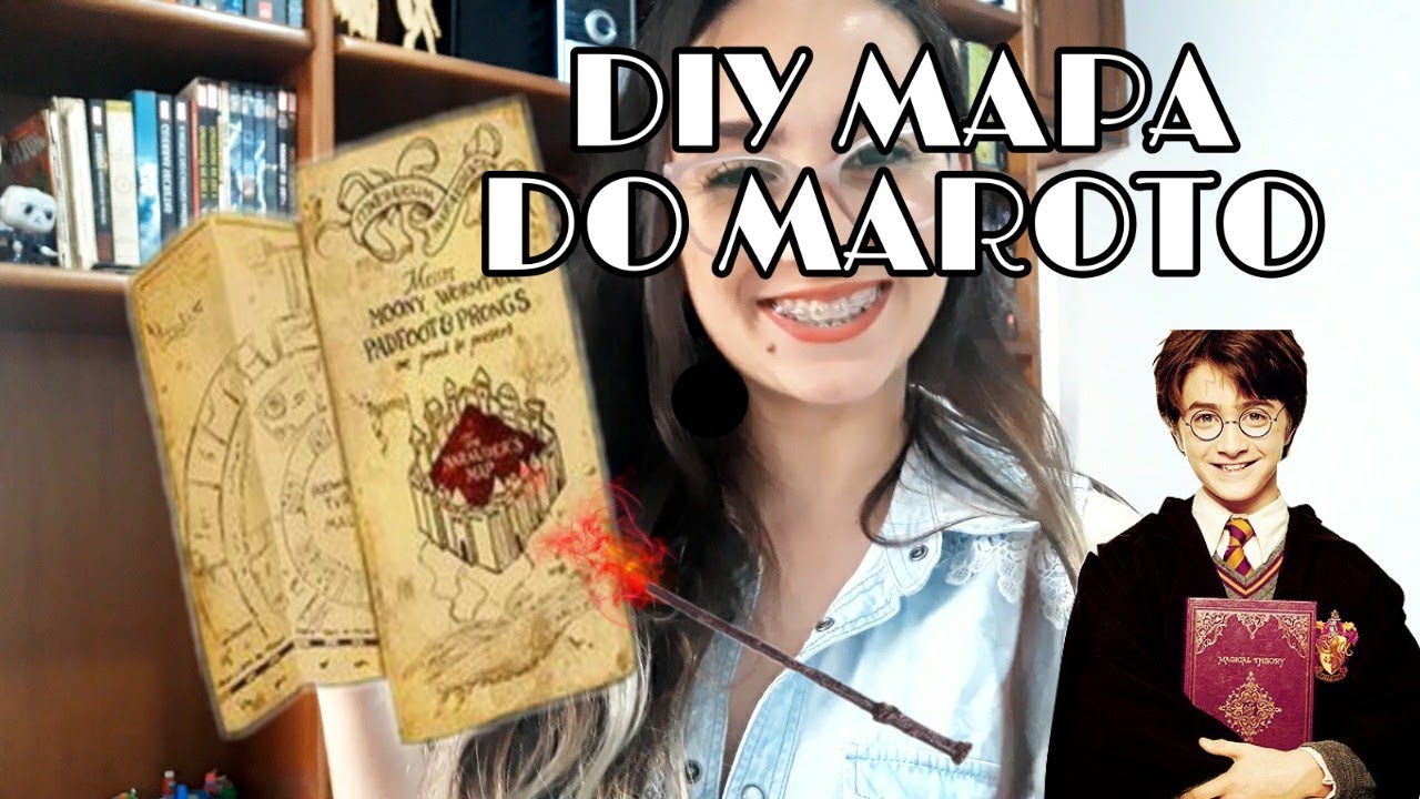 DIY- MAPA DO MAROTO | FAÇA VOCE MESMO. #façavocemesmo #harrypotter