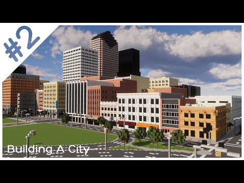 Building A City #2 (S2) // Downtown // Minecraft Timelapse