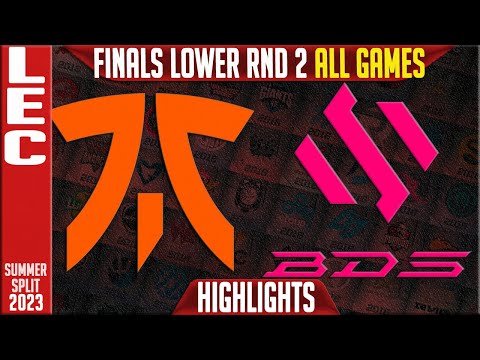 FNC vs BDS Highlights ALL GAMES | LEC Summer 2023 Finals Lower RND 2 | Fnatic vs Team BDS