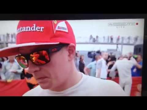 Kimi is so pissed after the Spanish GP