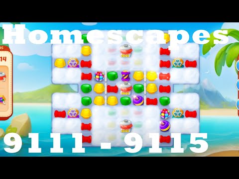 Homescapes Level 9111 - 9115 HD | 3 - match game | gameplay | android | ios | 9112 | 9113 | 9114