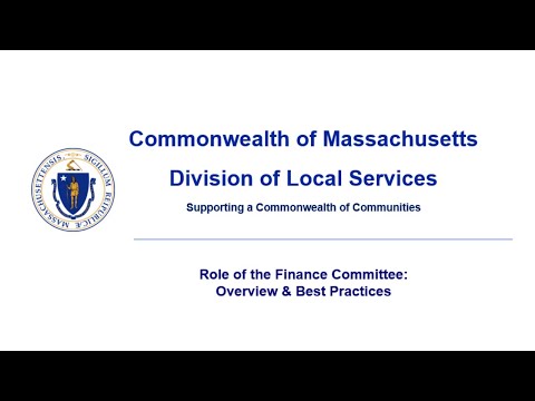 Role of the Finance Committee: Overview and Best Practices