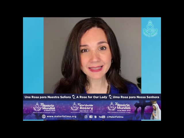 Vídeo relacionado con Rosario VIRGEN DE FATIMA con Cuentas Aromáticas con Olor a Rosa, Cruz de Madera, y bolsa estampada con imágenes de la Virgen María. Convertible en collares mujer. Rosario aroma de rosa VF