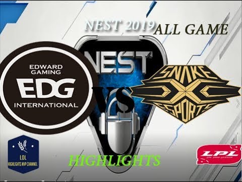 SS vs  EDG Highlights ALL Games NEST 2019 |  SS vs. EDG亮点所有Games NEST 2019
