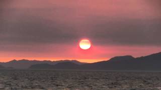 preview picture of video 'Sunset in Ariake sea　（ego）　夕陽　有明海　島原半島'